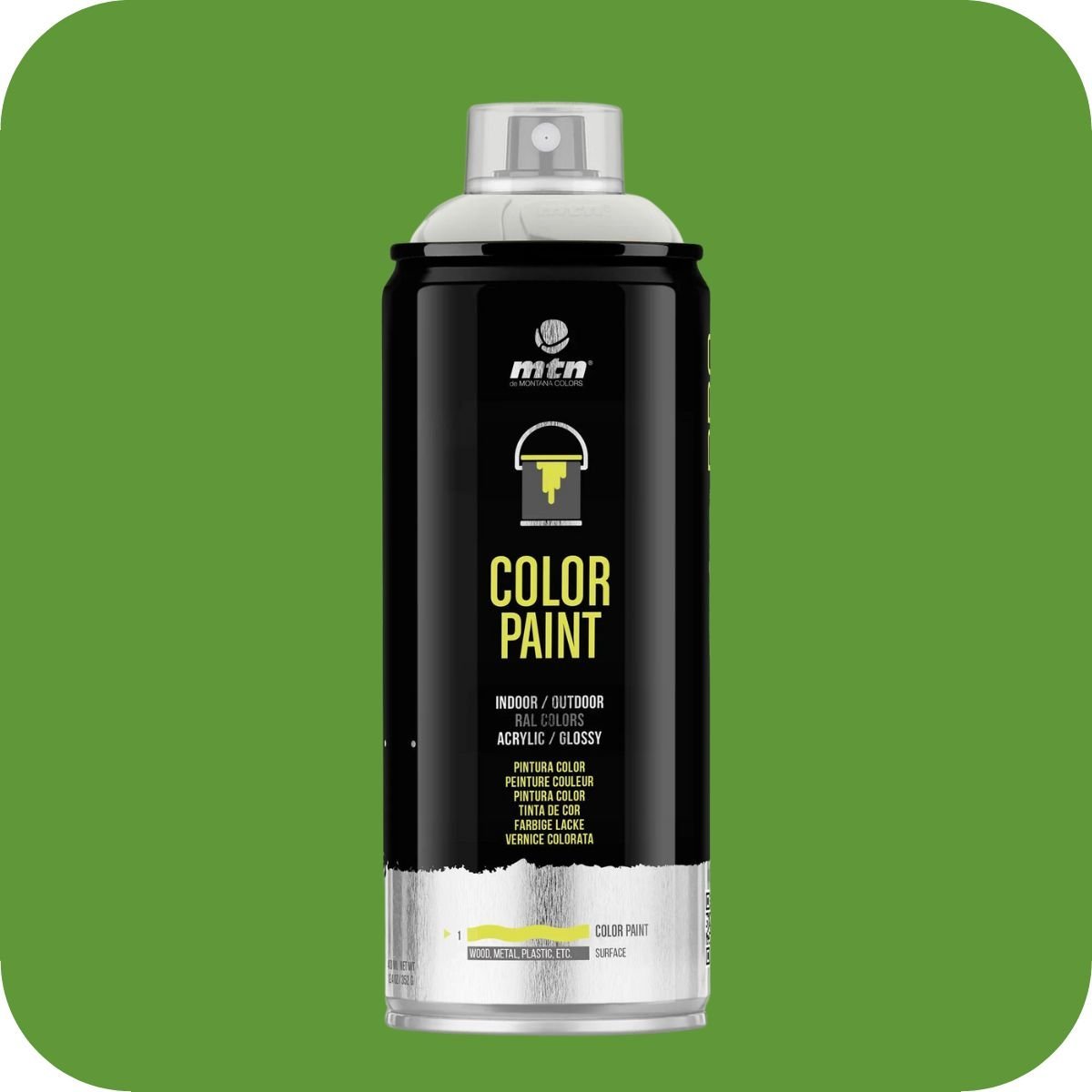 MTN PRO - RAL 6018 - Giallo verde - Bomboletta spray da 400ml