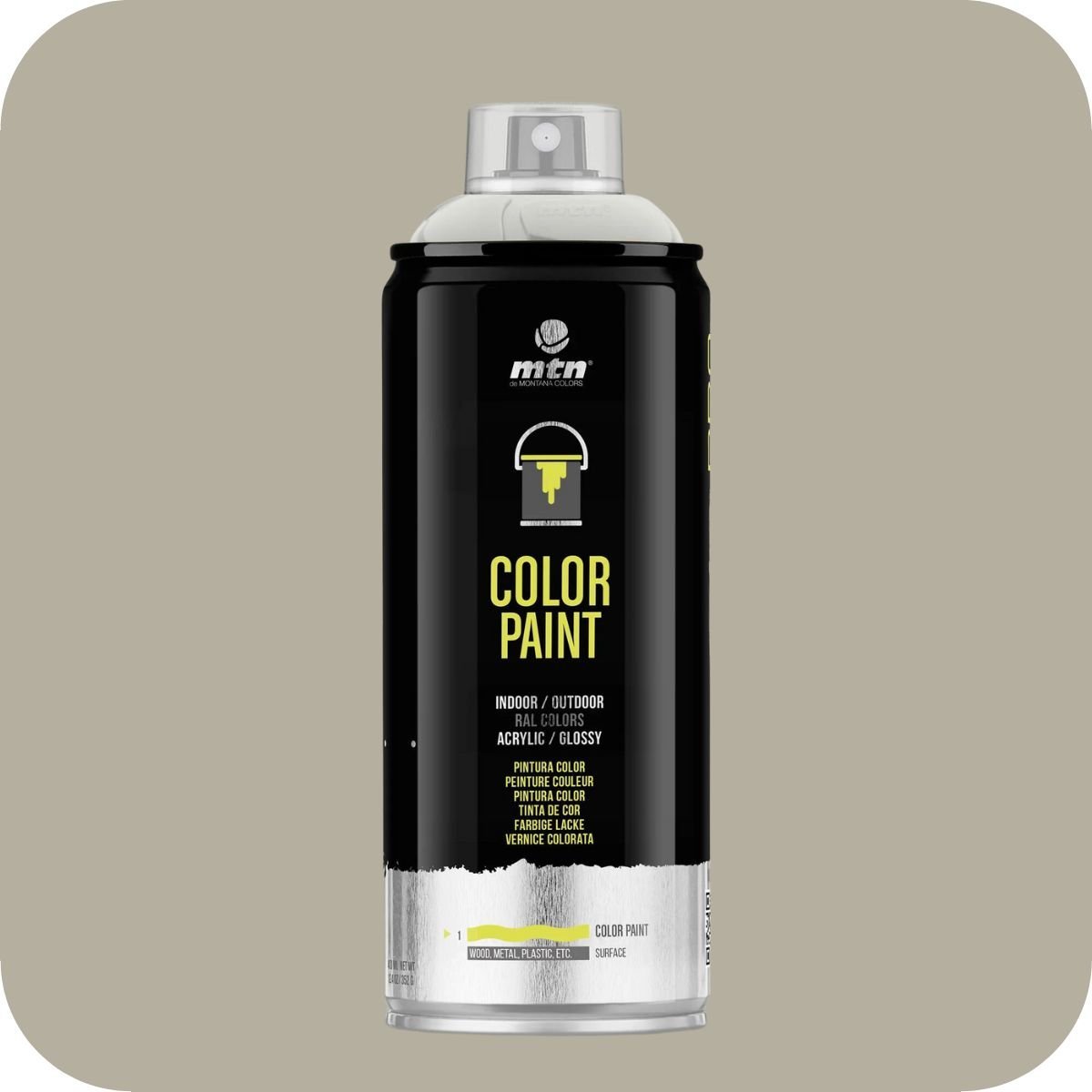 MTN PRO Pebble Grey- RAL 7032 - Bomboletta spray da 400ml